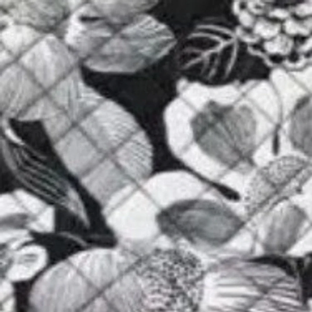 Vera Bradley Wide Lanyard Bedford Blooms Black White Floral 26737-R80 NEW